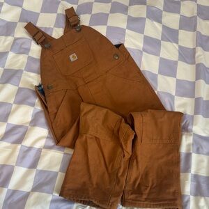 Carhartt Boys Bibs Tan